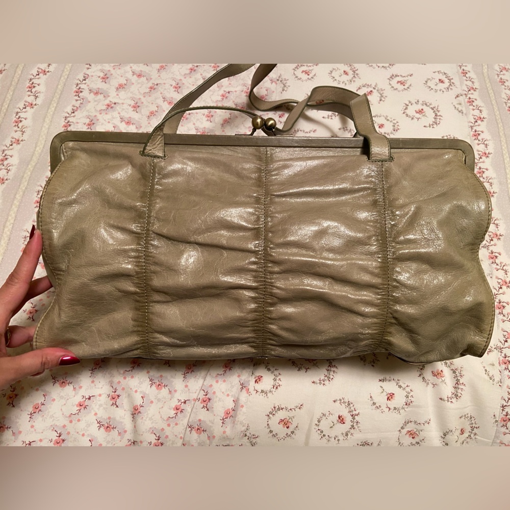 Vintage 90's HOBO wallet clasp ruched shoulder bag